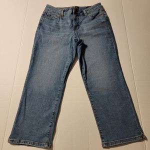 💚 Nine West Jean Missy‎ Chrystie Capri Sz 6 Relaxed Leg